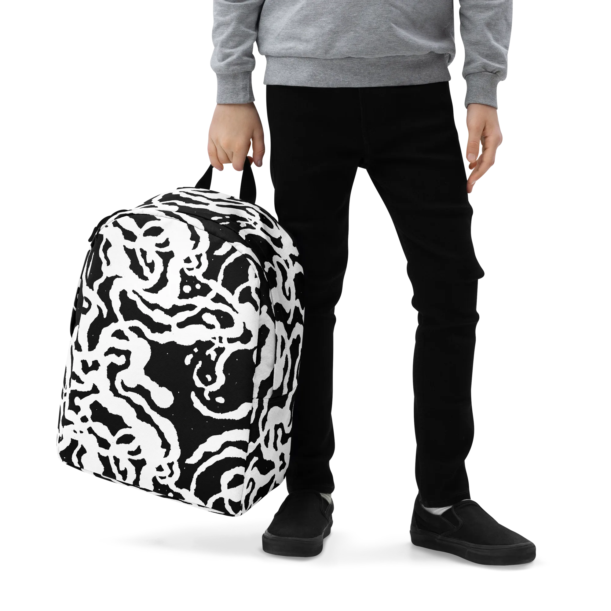 Blackwater Rhythm on Minimalist Backpack — Zoomed-in