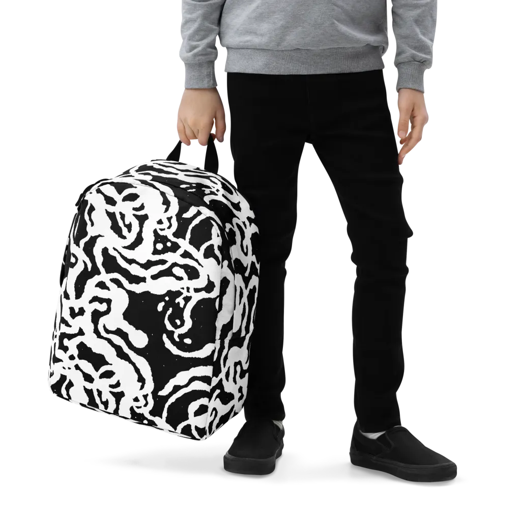 Blackwater Rhythm on Minimalist Backpack — Zoomed-in
