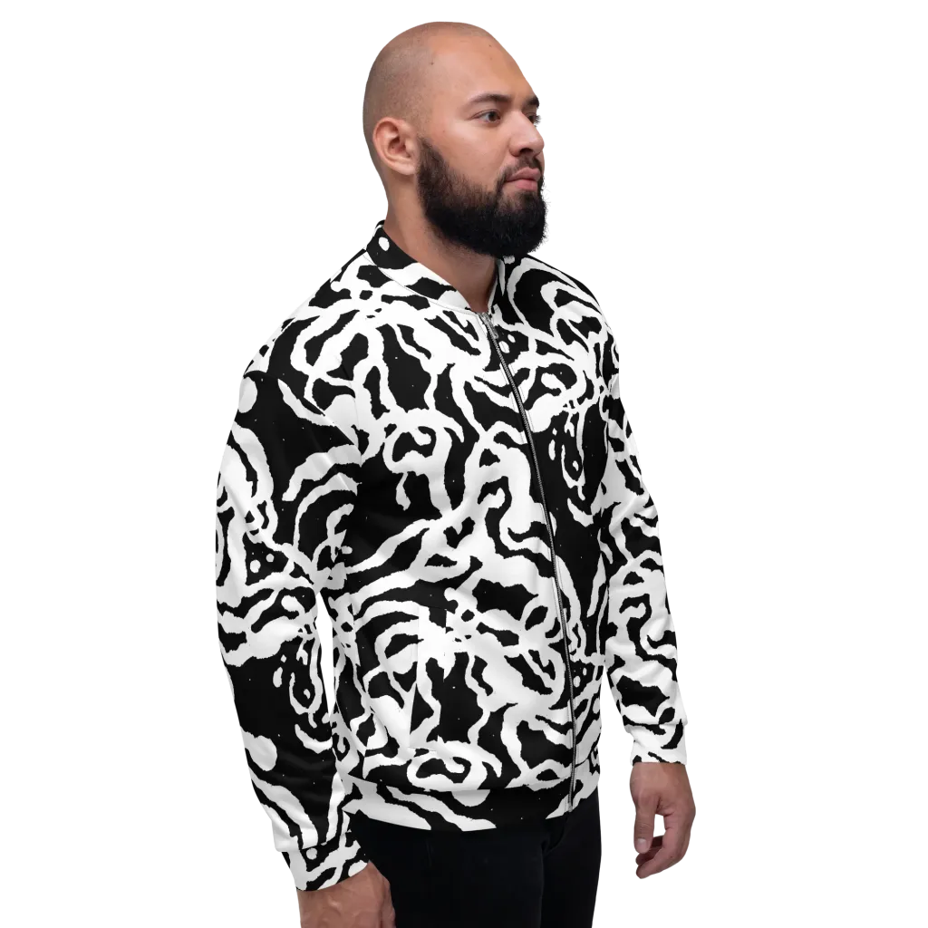 Blackwater Rhythm on Bomber Jacket — Right