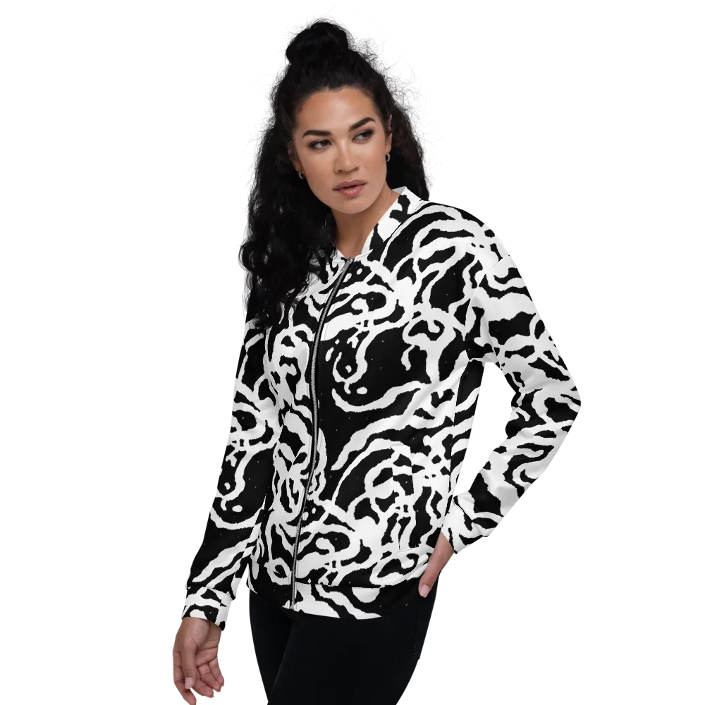 Blackwater Rhythm on Bomber Jacket — Left
