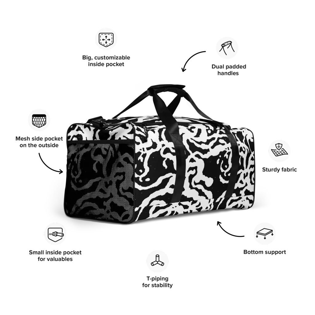 Blackwater Rhythm on Duffle Bag — Right Front