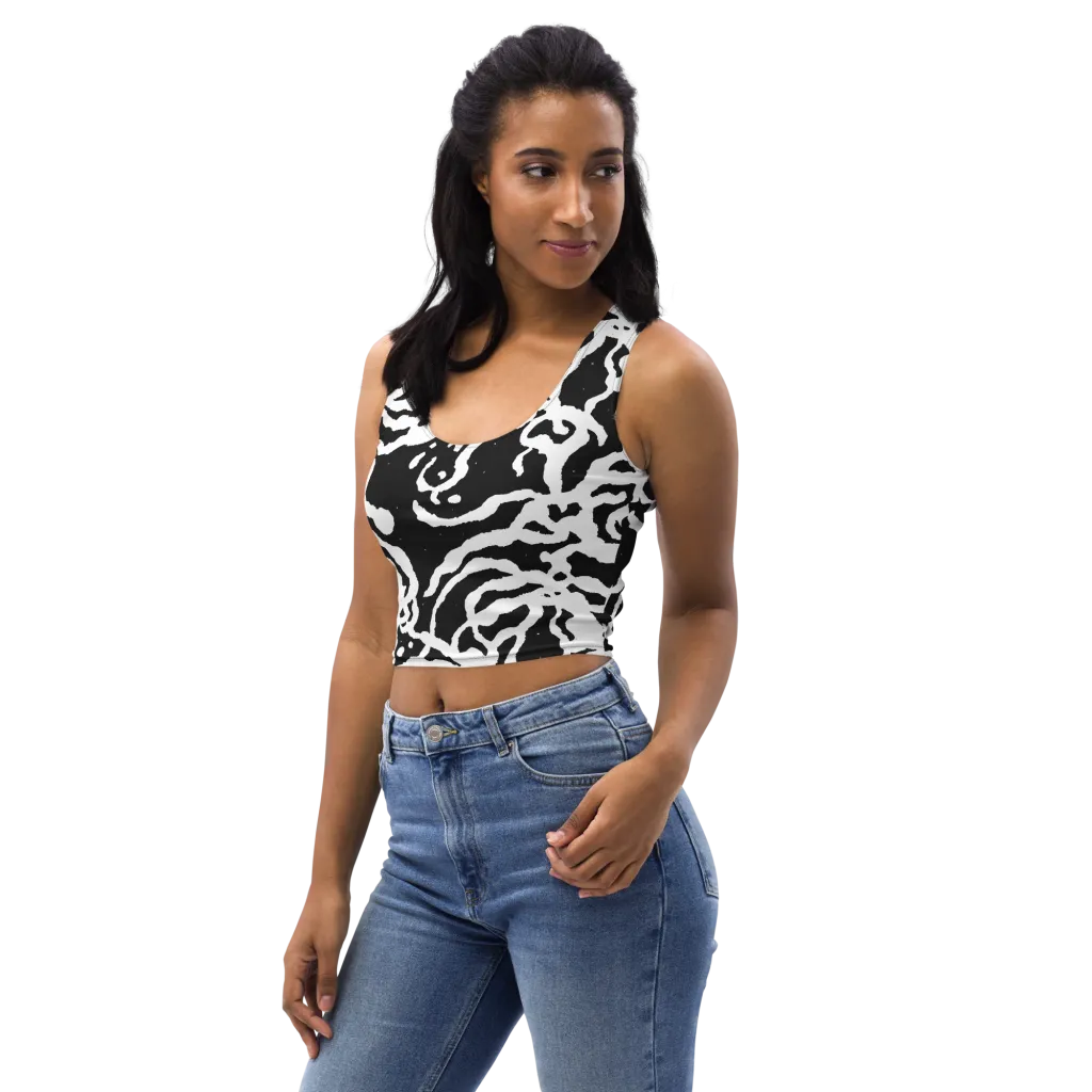 Blackwater Rhythm on Crop Top — Left Front
