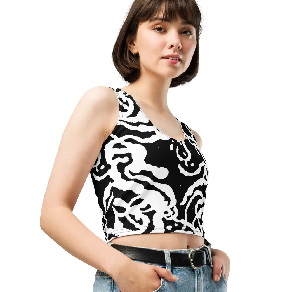 Blackwater Rhythm on Crop Top — Right Front