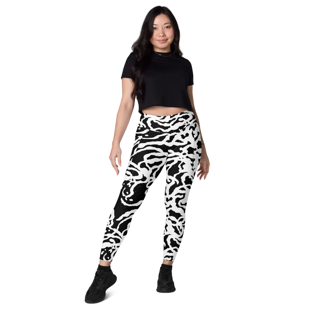 Blackwater Rhythm on Leggings with Pockets — Front