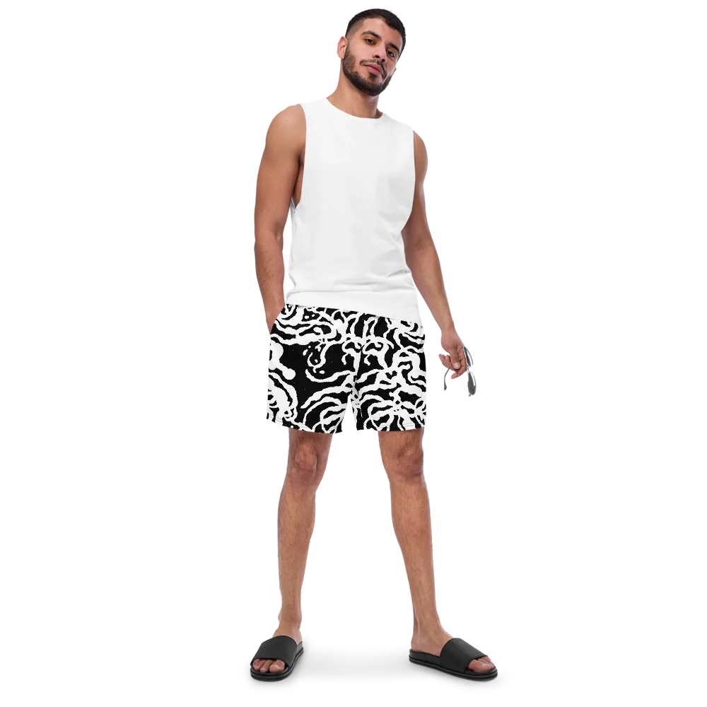Blackwater Rhythm on Swim Trunks — Front