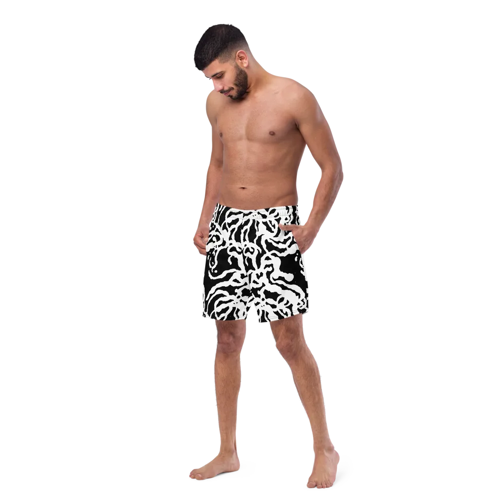 Blackwater Rhythm on Swim Trunks — Left Front