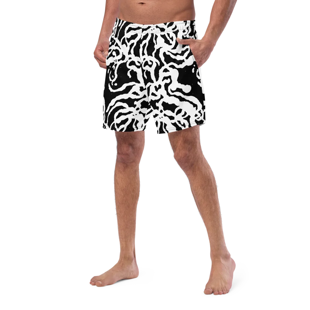 Blackwater Rhythm on Swim Trunks — Left Front