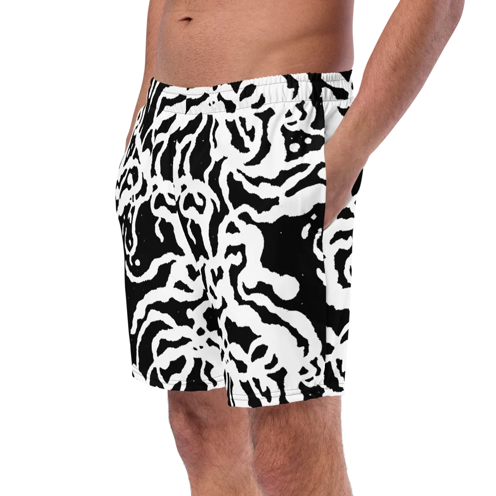 Blackwater Rhythm on Swim Trunks — Left Front
