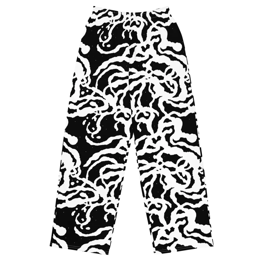 Blackwater Rhythm on Wide-Leg Pants — Front