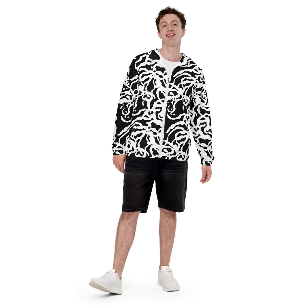 Blackwater Rhythm on Men's Windbreaker — Front