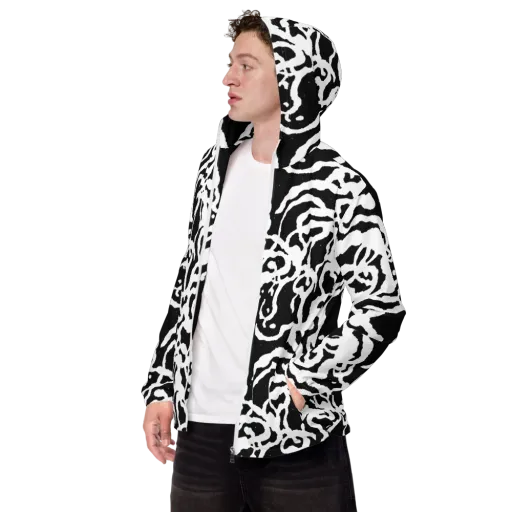Blackwater Rhythm on a Men's Windbreaker