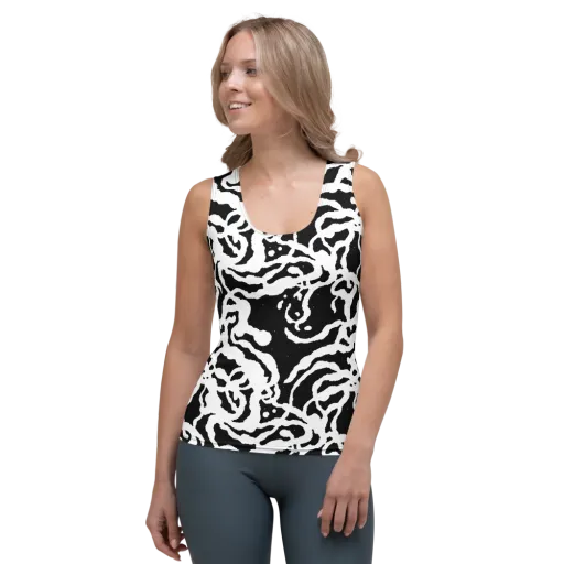 Blackwater Rhythm on a Women's Tank Top