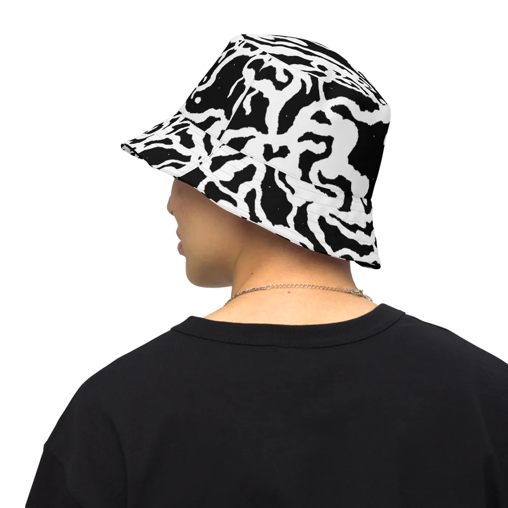 Blackwater Rhythm on Reversible Bucket Hat — Back Inside