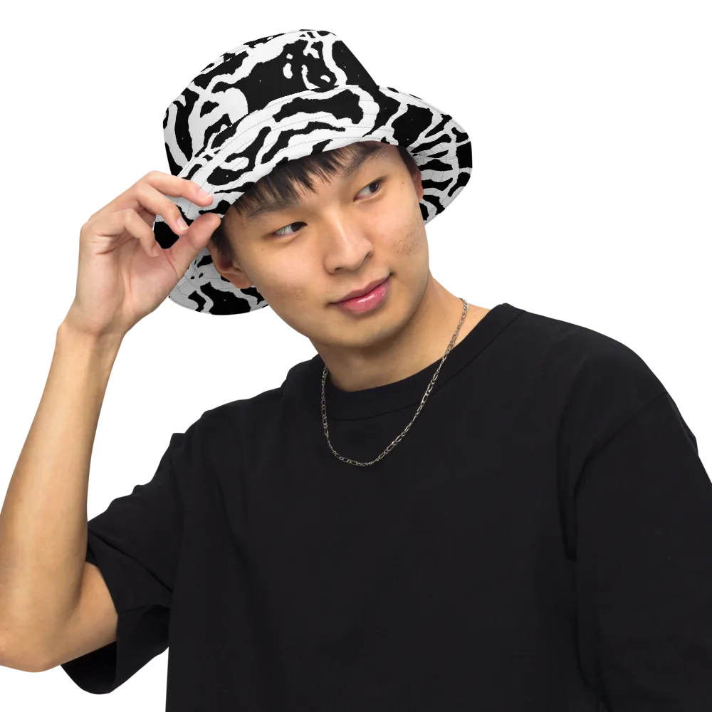 Blackwater Rhythm on Reversible Bucket Hat — Front Inside