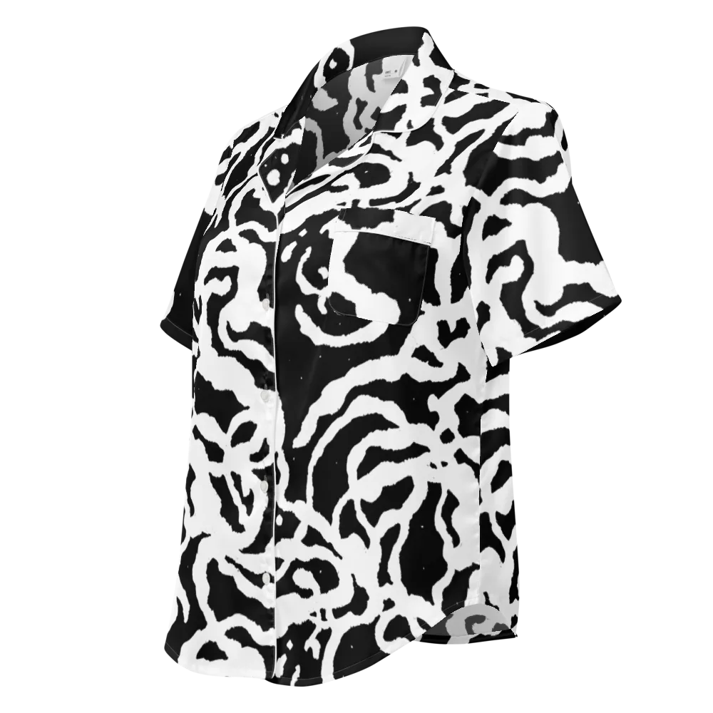 Blackwater Rhythm on Women's Short Sleeve Pajama Top — Left Front