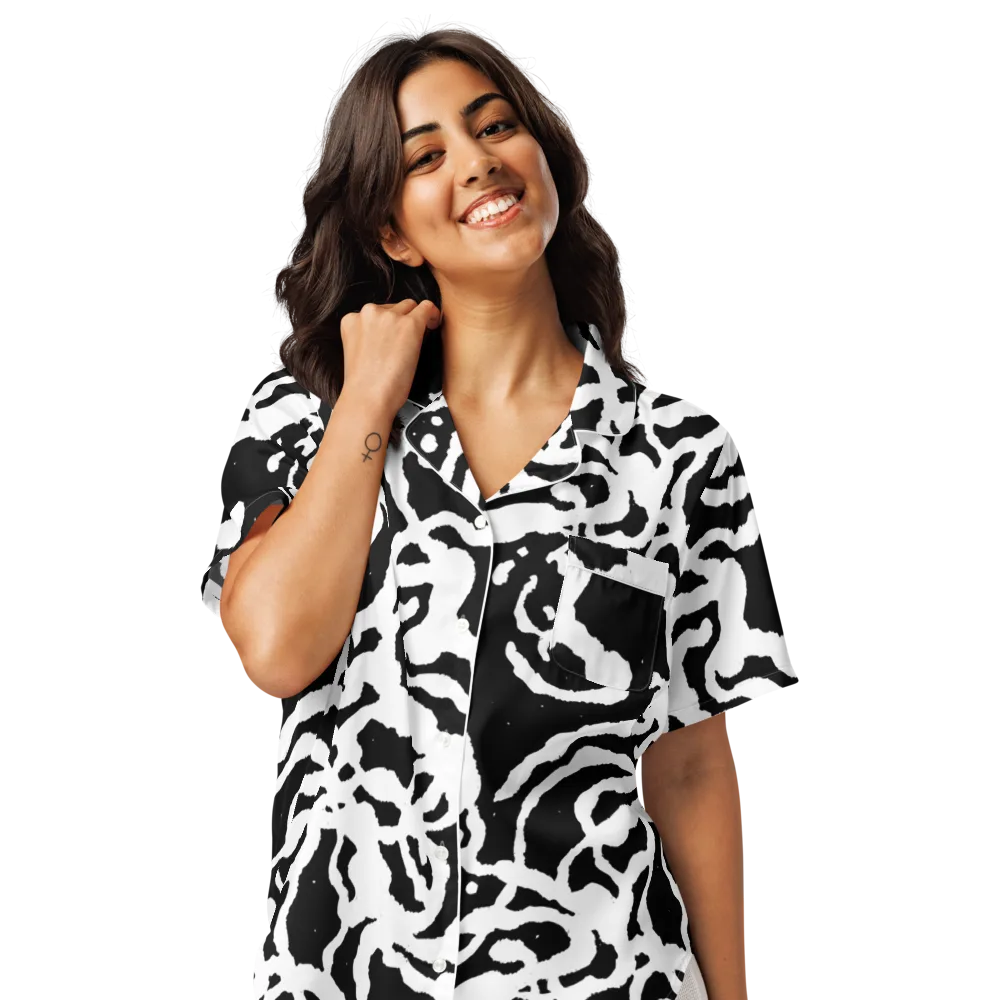 Blackwater Rhythm on Women's Short Sleeve Pajama Top — Front