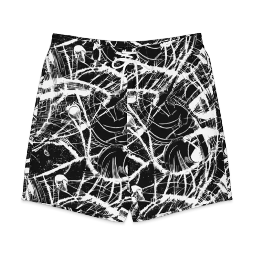 Noir Frond on a Men's Board Shorts