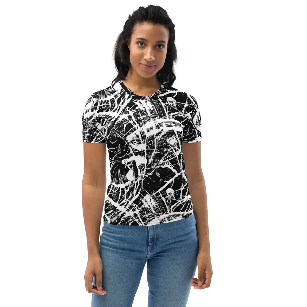 Noir Frond on Women's Crew Neck T-Shirt — Front