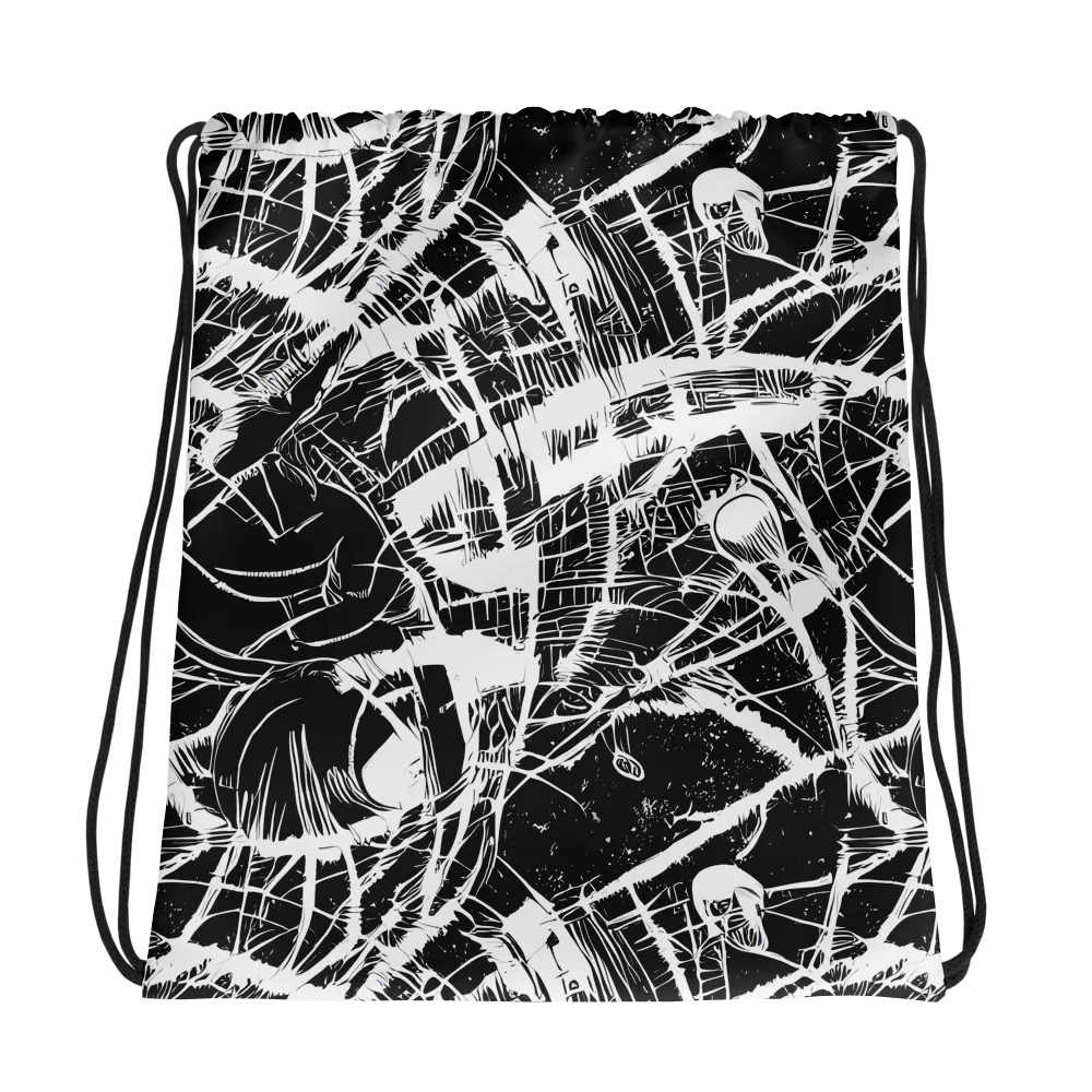 Noir Frond on Drawstring Bag — Photo