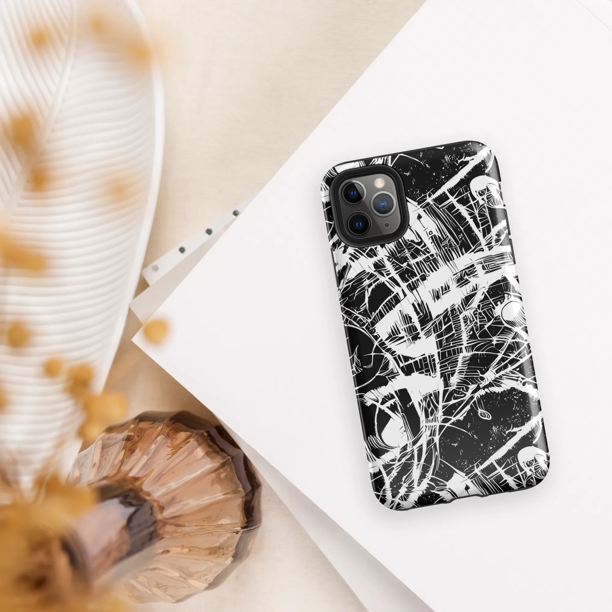 Noir Frond on Tough Case for iPhone® — Front