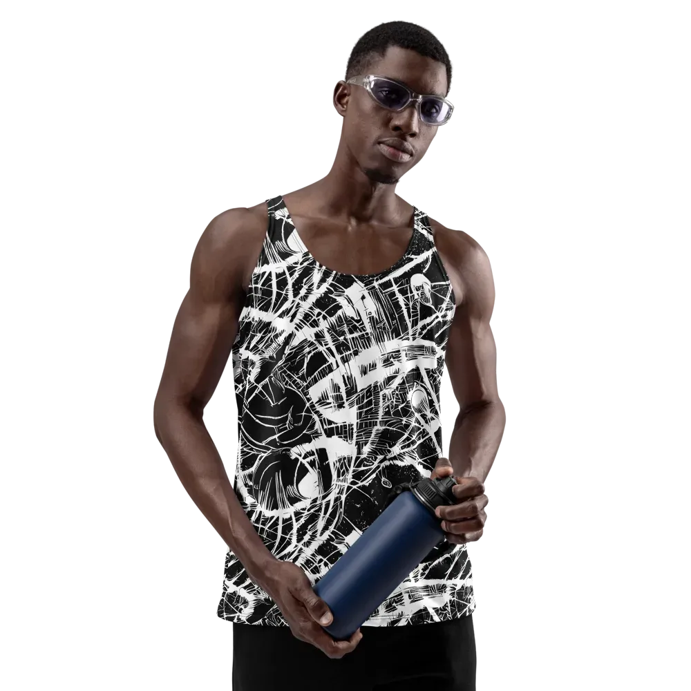 Noir Frond on Men's Tank Top — Front