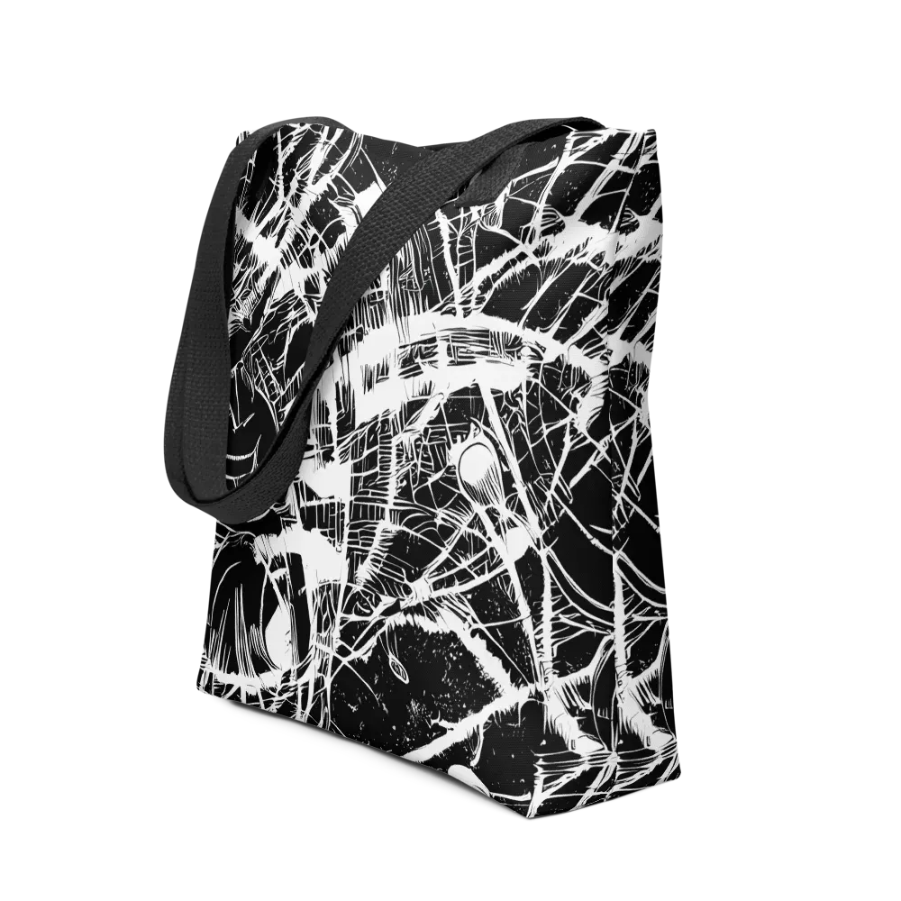 Noir Frond on Tote Bag — Front