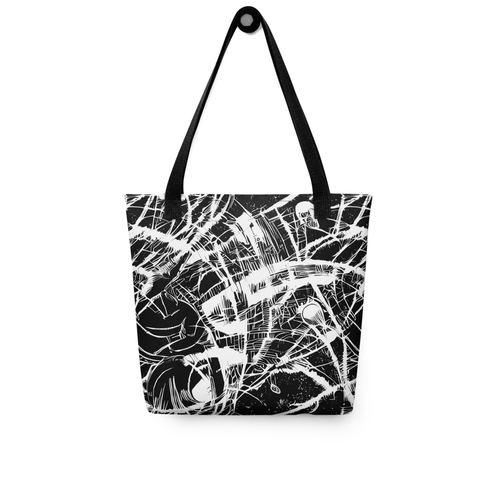 Noir Frond on Tote Bag — Front