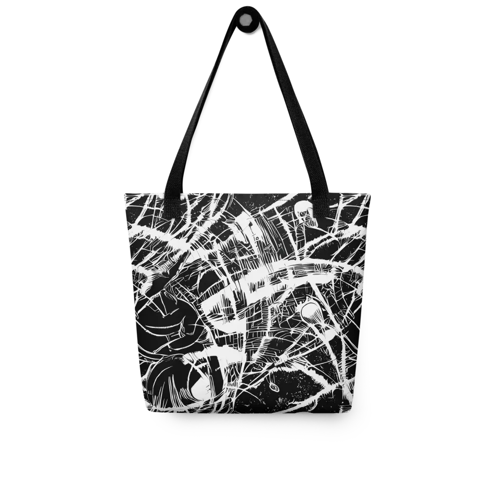 Noir Frond on Tote Bag — Front