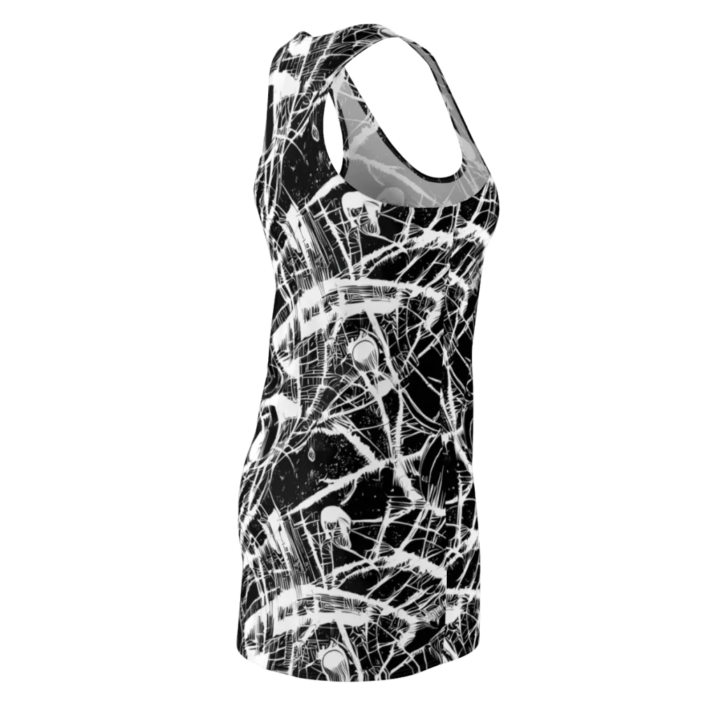 Noir Frond on Racerback Dress — Back Side