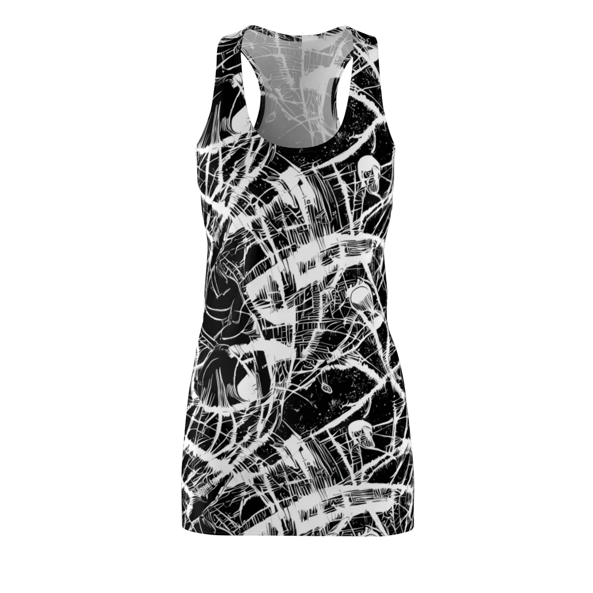 Noir Frond on Racerback Dress — Front