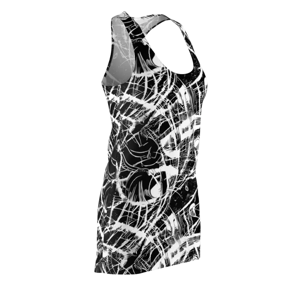 Noir Frond on Racerback Dress — Front Side