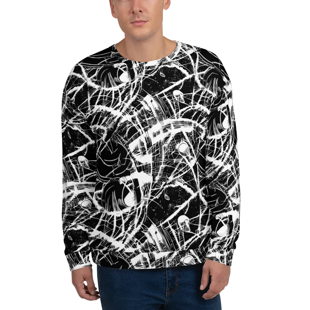 Noir Frond on Sweatshirt — Front