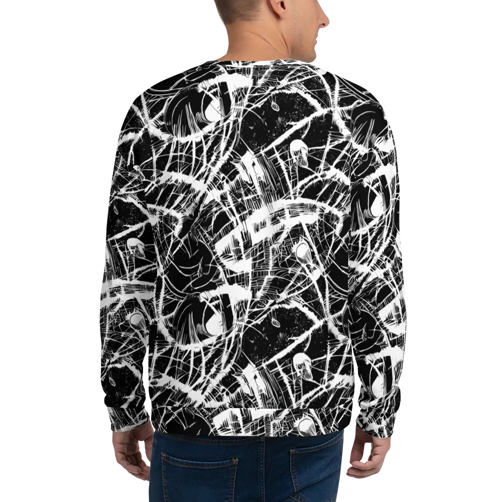 Noir Frond on Sweatshirt — Back