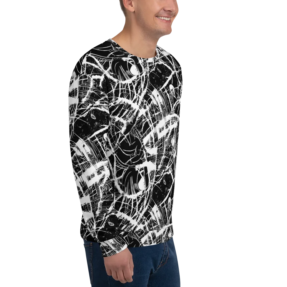Noir Frond on Sweatshirt — Right Front