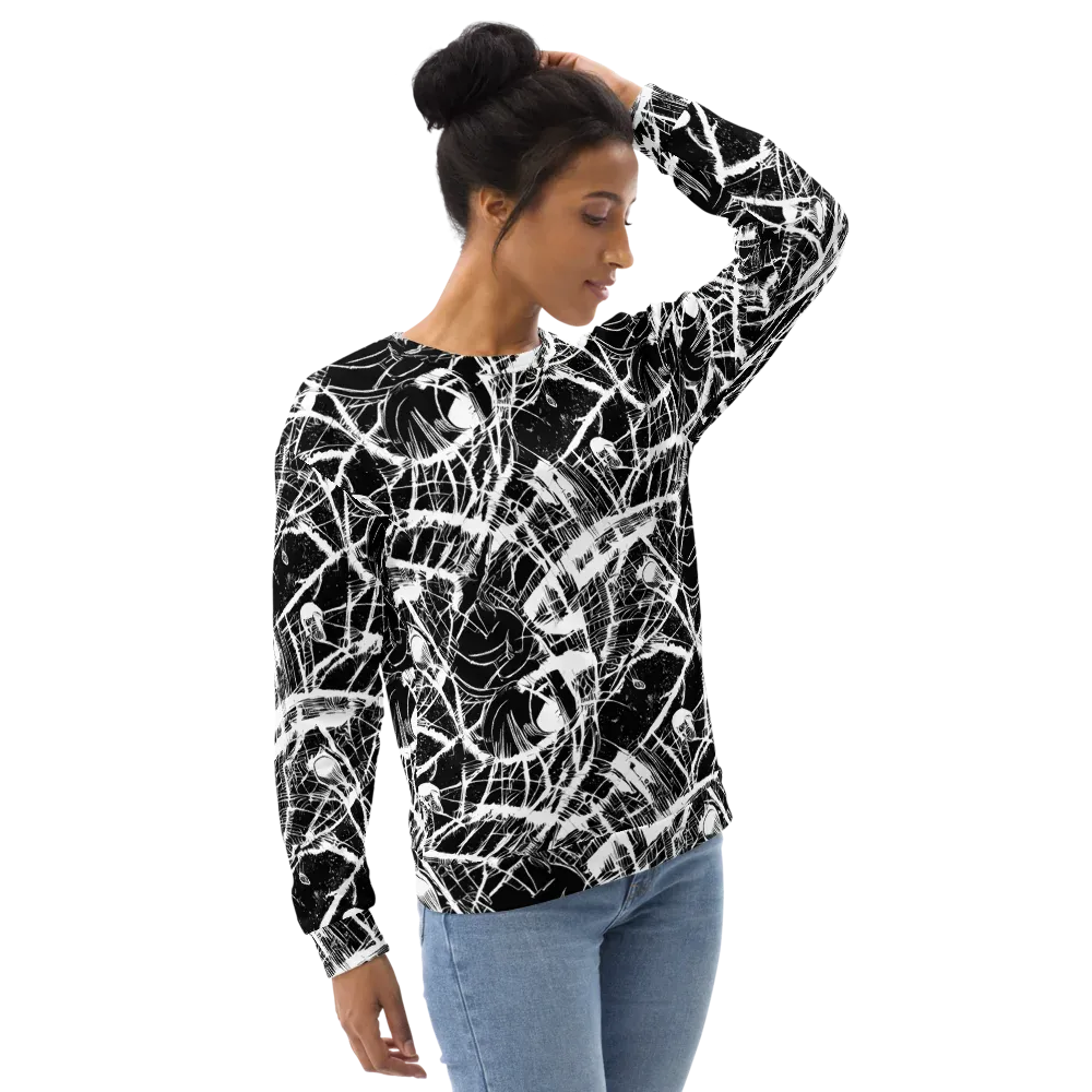 Noir Frond on Sweatshirt — Right Front