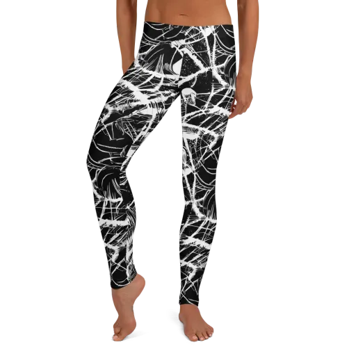Noir Frond on a Leggings