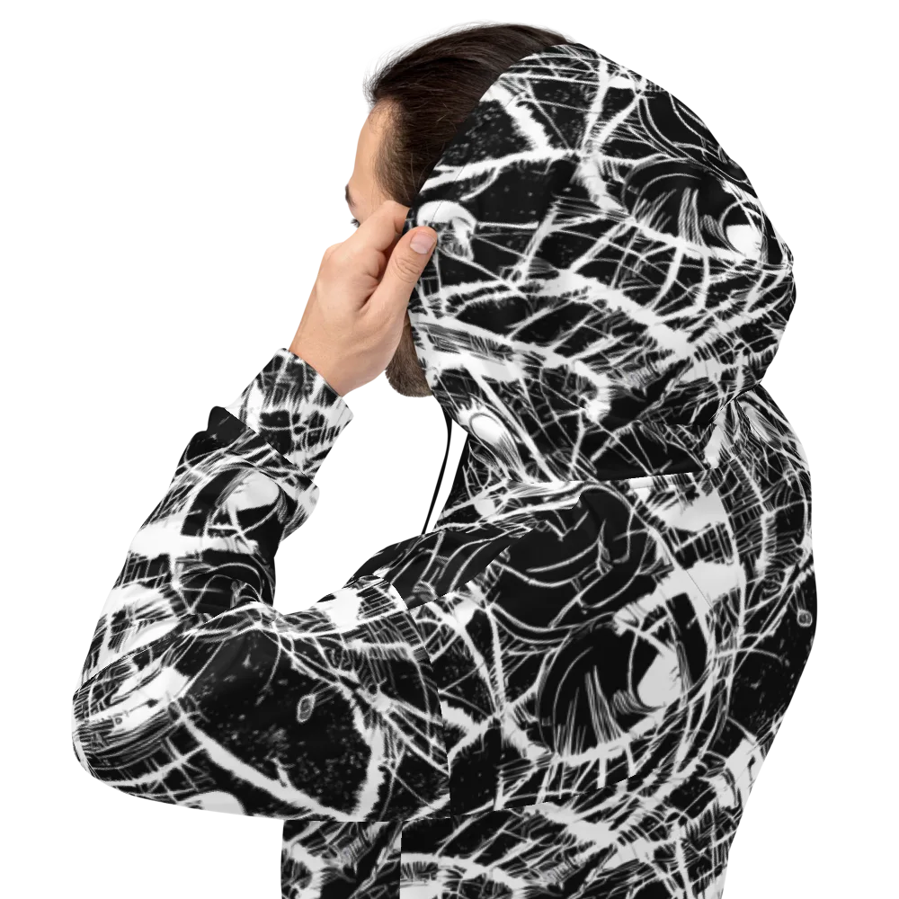 Noir Frond on Hoodie — Back