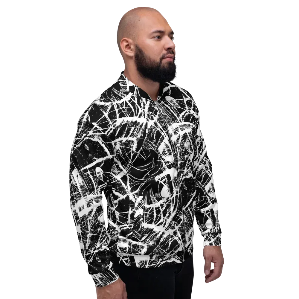 Noir Frond on Bomber Jacket — Right