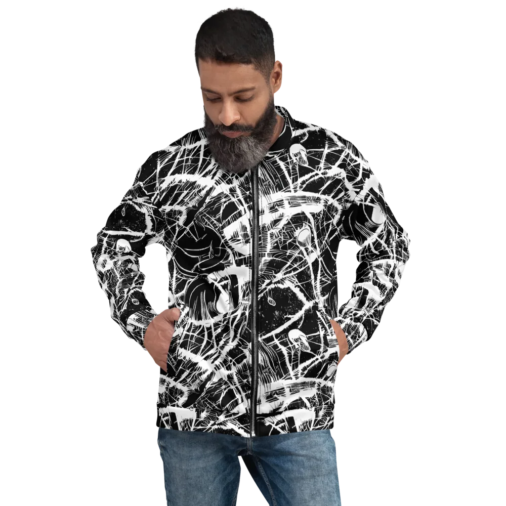 Noir Frond on Bomber Jacket — Front