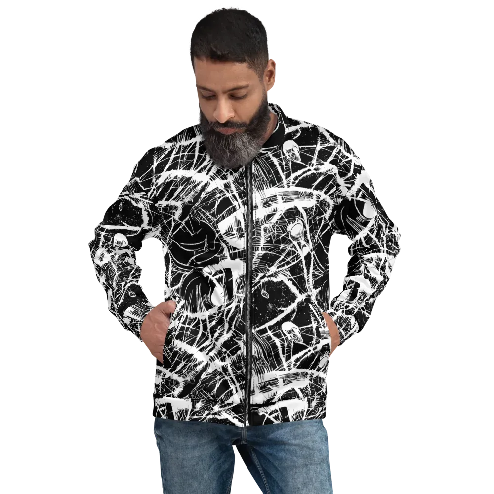 Noir Frond on Bomber Jacket — Front