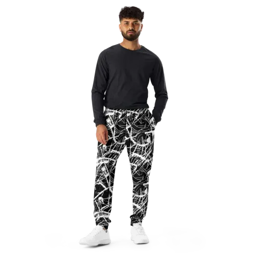 Noir Frond on a Men's Joggers