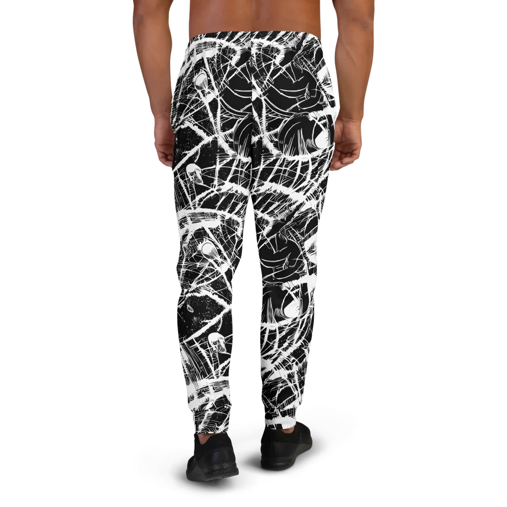 Noir Frond on Men's Joggers — Back
