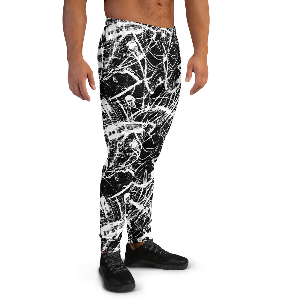 Noir Frond on Men's Joggers — Right