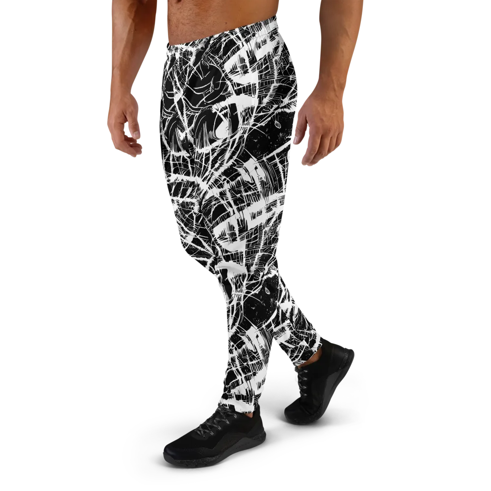 Noir Frond on Men's Joggers — Left