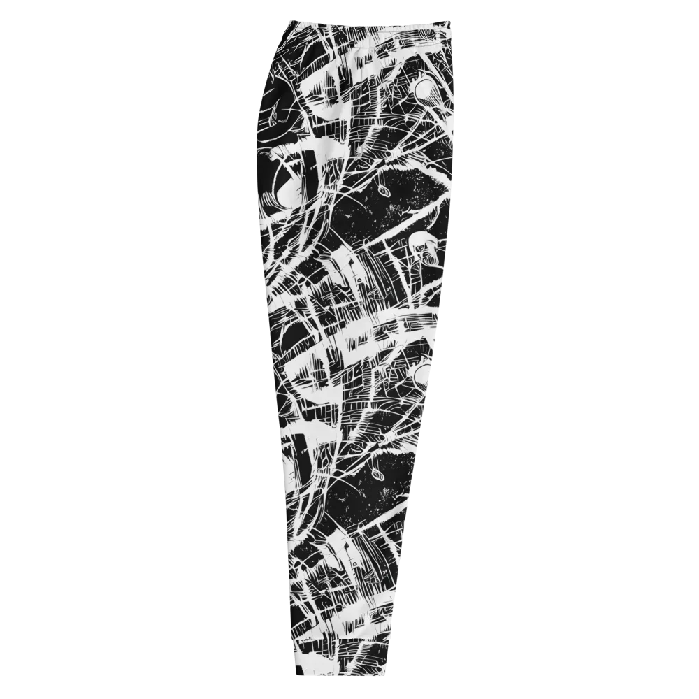 Noir Frond on Men's Joggers — Right