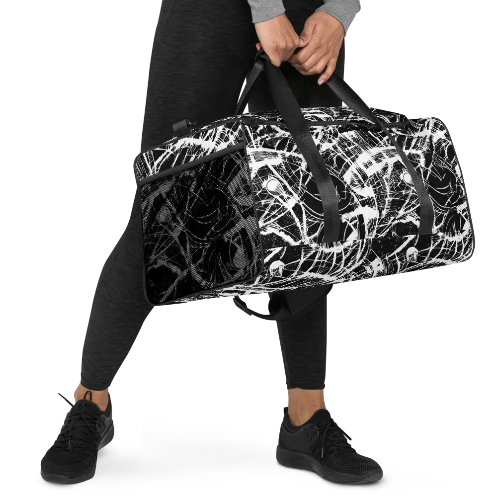 Noir Frond on Duffle Bag — Right Front
