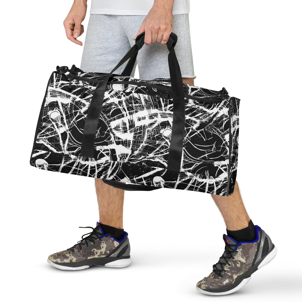 Noir Frond on Duffle Bag — Front
