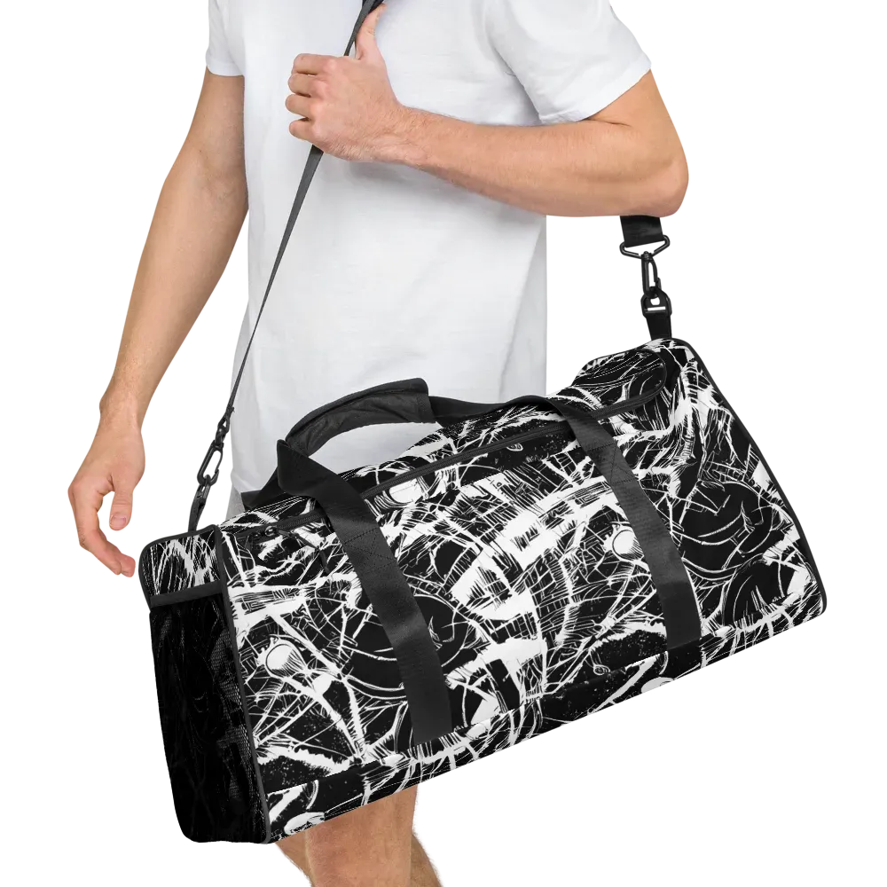Noir Frond on Duffle Bag — Right Front