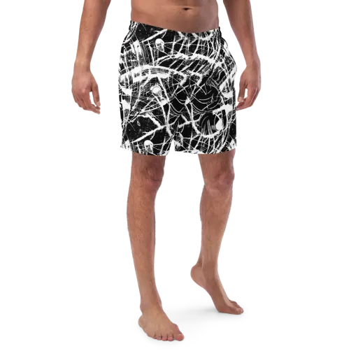 Noir Frond on a Swim Trunks