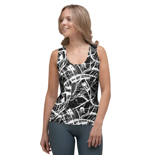 Noir Frond on a Women's Tank Top